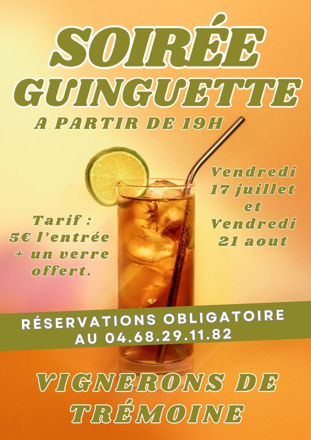 LA SOIREE GUINGUETTE DE TREMOINE RASIGUERES Rasiguères