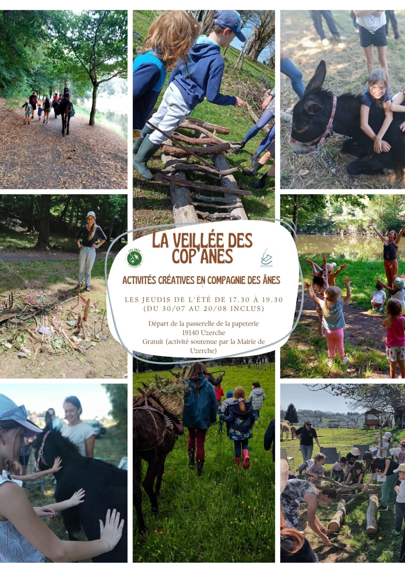 La veillée des cop’ânes Passerelle de la Papeterie Uzerche