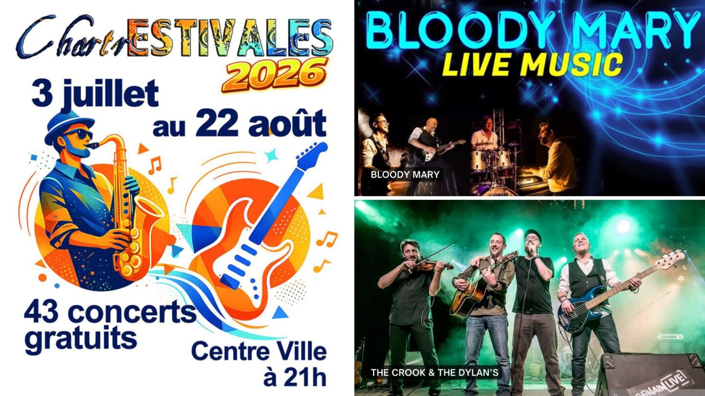 Lancement de ChartrEstivales 2026 Bloody Mary ; The Crook & The Dylan’s Chartres