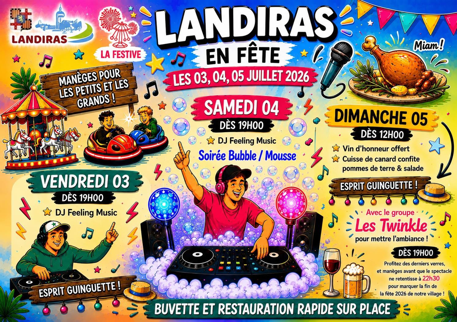 Landiras en fête Rue André Dubourg Landiras 2026-07-03