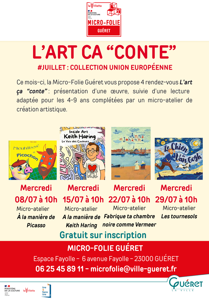 L&rsquo;art ça conte Micro-Folie Guéret Espace Fayolle Guéret