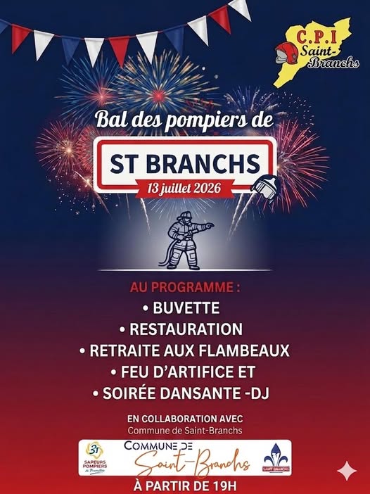 LE BAL DES POMPIERS seconde édition ! Saint-Branchs