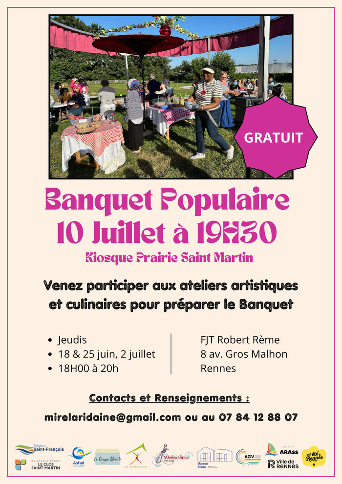 Le Banquet populaire FJT Robert Rème Rennes