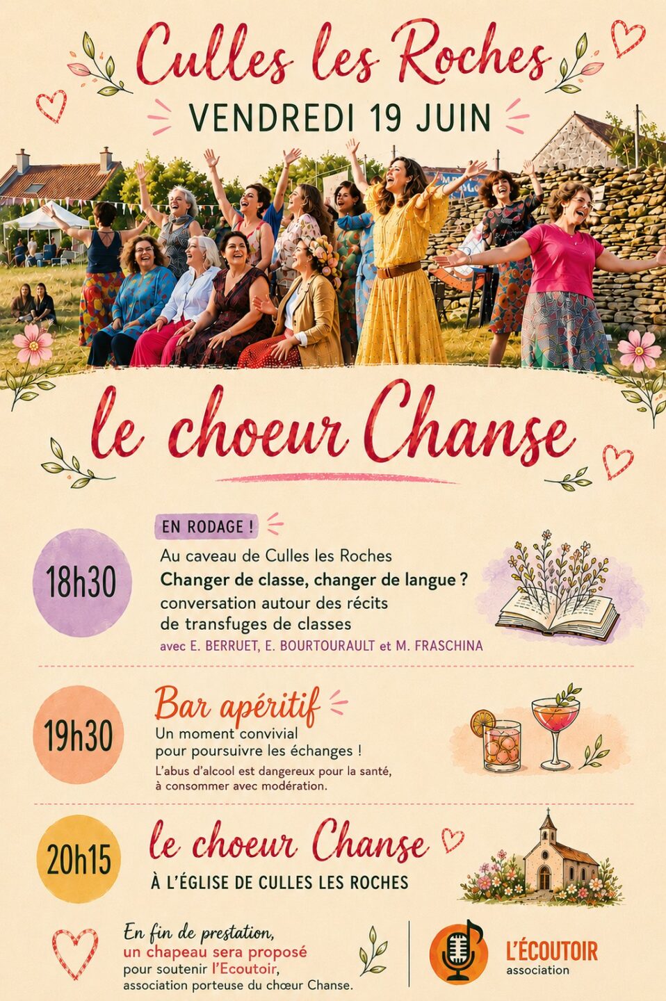 Le choeur chanse Le bourg Culles-les-Roches