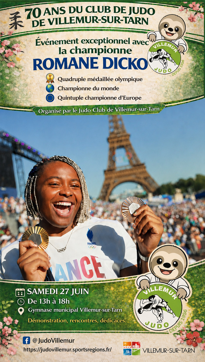 LE JUDO CLUB DE VILLEMUR FÊTE SES 70 ANS !, Gymnase du collège Albert camus, Villemur-sur-Tarn