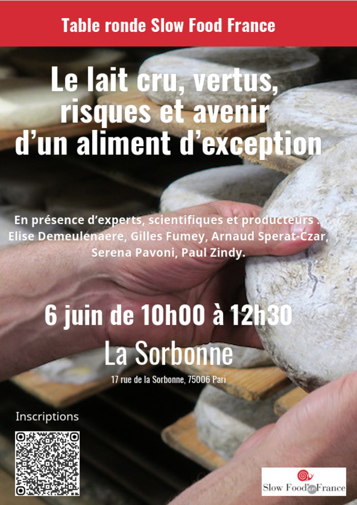 Le Lait cru: vertus, risques et avenir d’un aliment d’exception, La Sorbonne, Paris