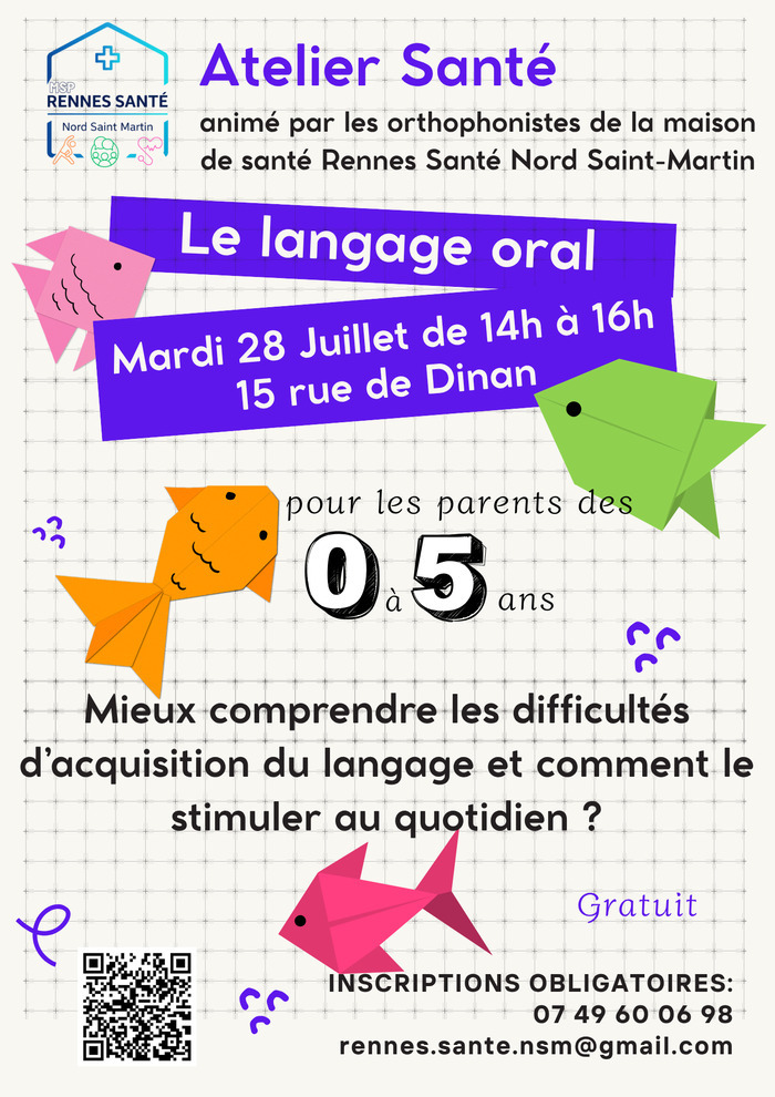 Le langage oral 15 rue de Dinan 35000 RENNES Rennes