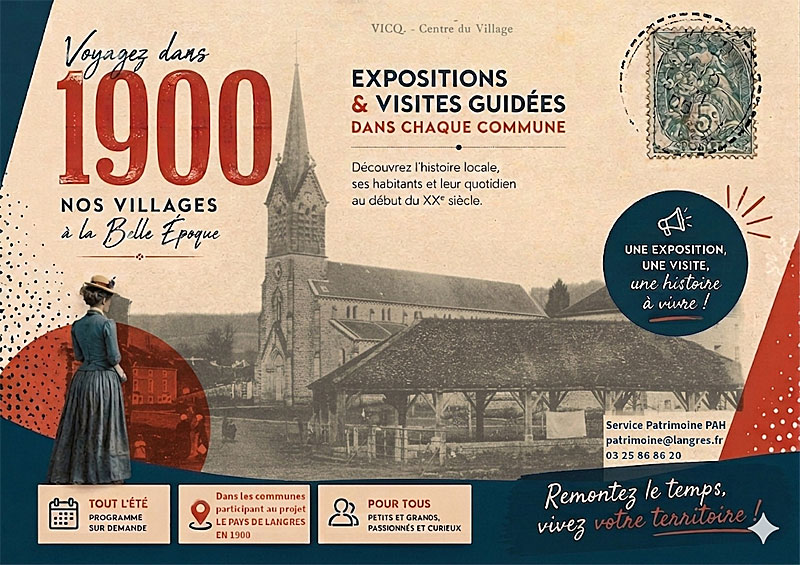 Le Pays de Langres en 1900 Visites-flash à Vicq en fête Vicq