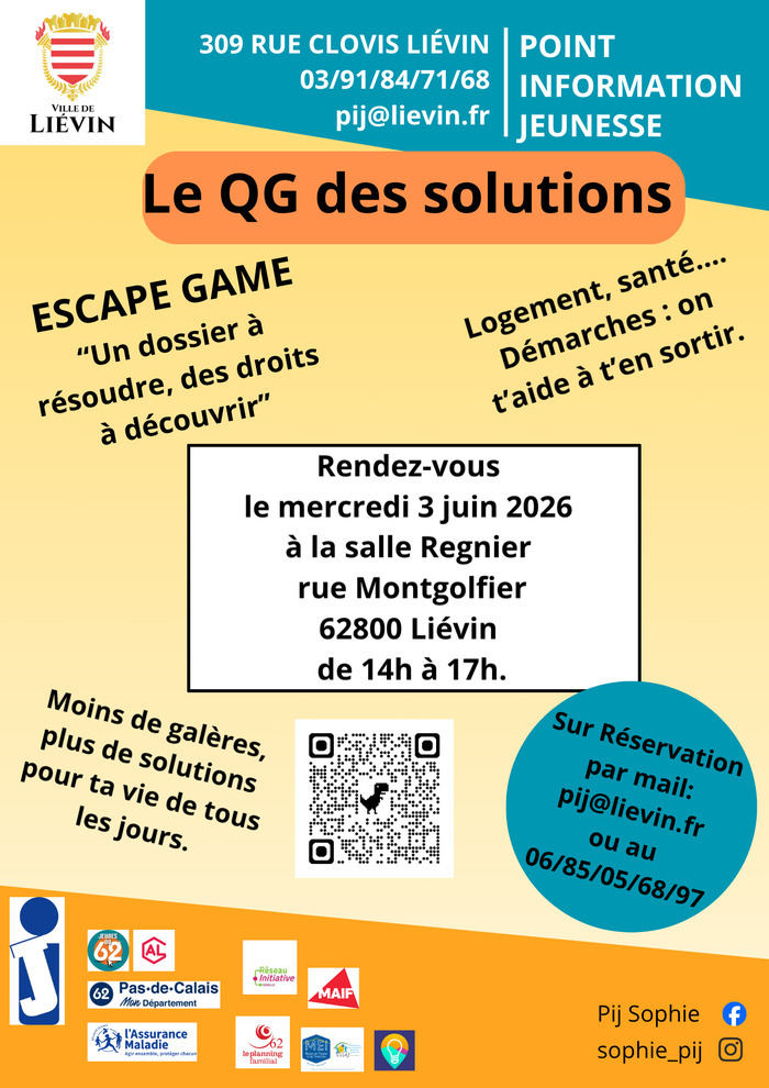 Le QG des solutions, Salle Régnier, Liévin