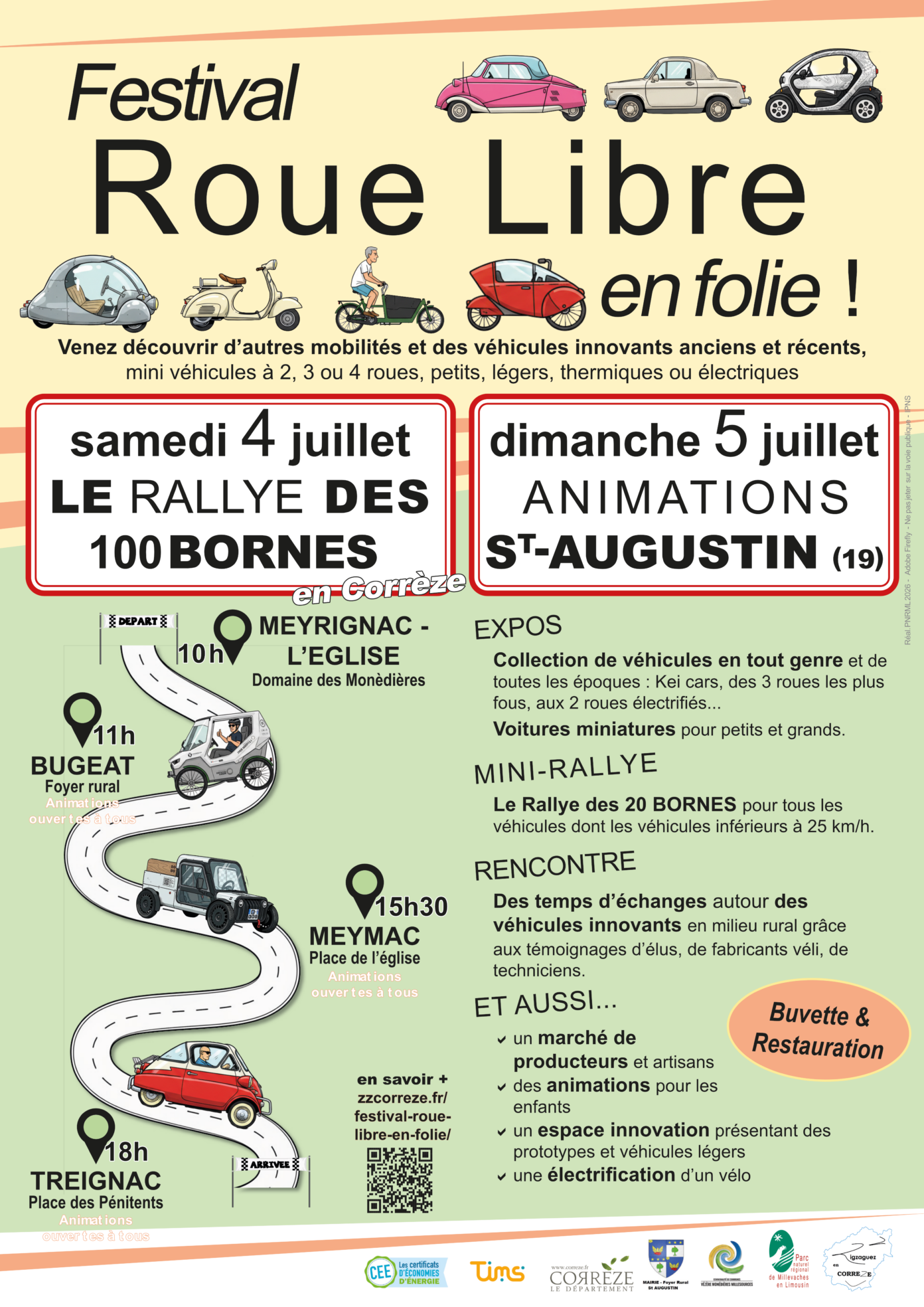 Le rallye des 100 bornes Arrivée à Treignac  Treignac