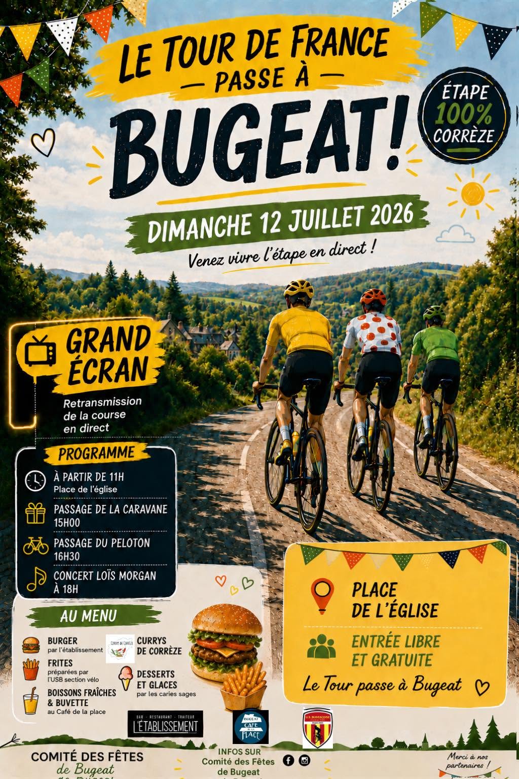 Le Tour de France passe à Bugeat !  Bugeat