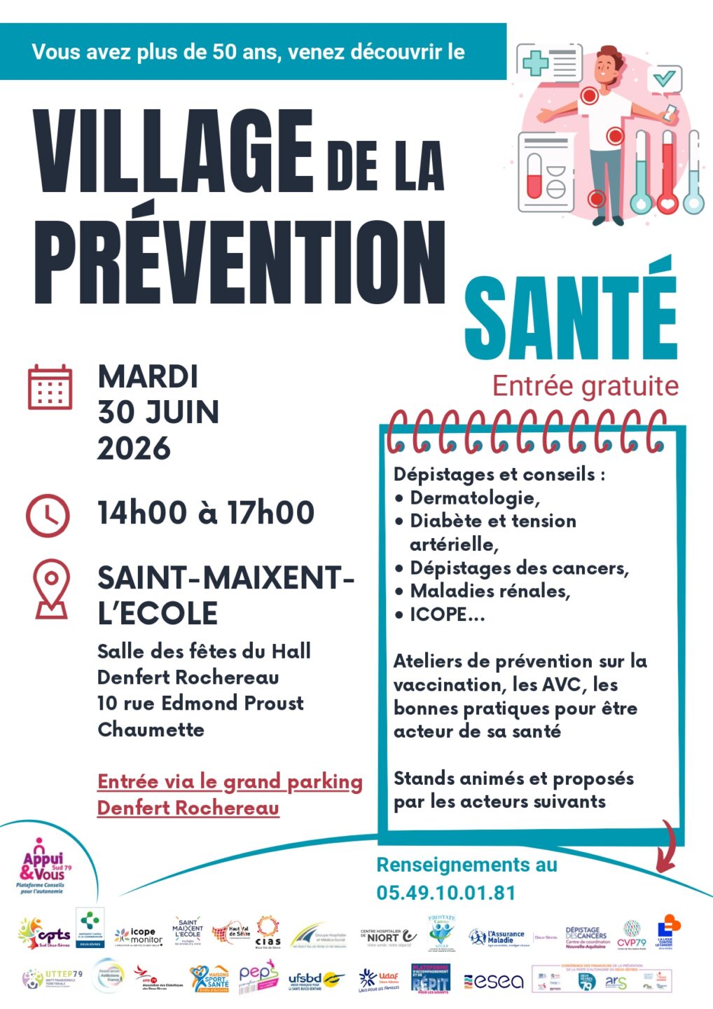 Le Village de la Prévention Santé 10 Rue Edmond Proust Chaumette Saint-Maixent-l'École 2026-06-30