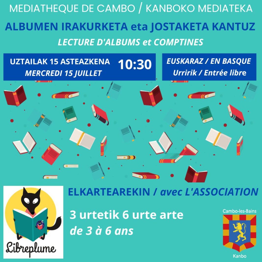 Lecture d&rsquo;albums et comptines en basque Médiathèque de Cambo-les-Bains Cambo-les-Bains