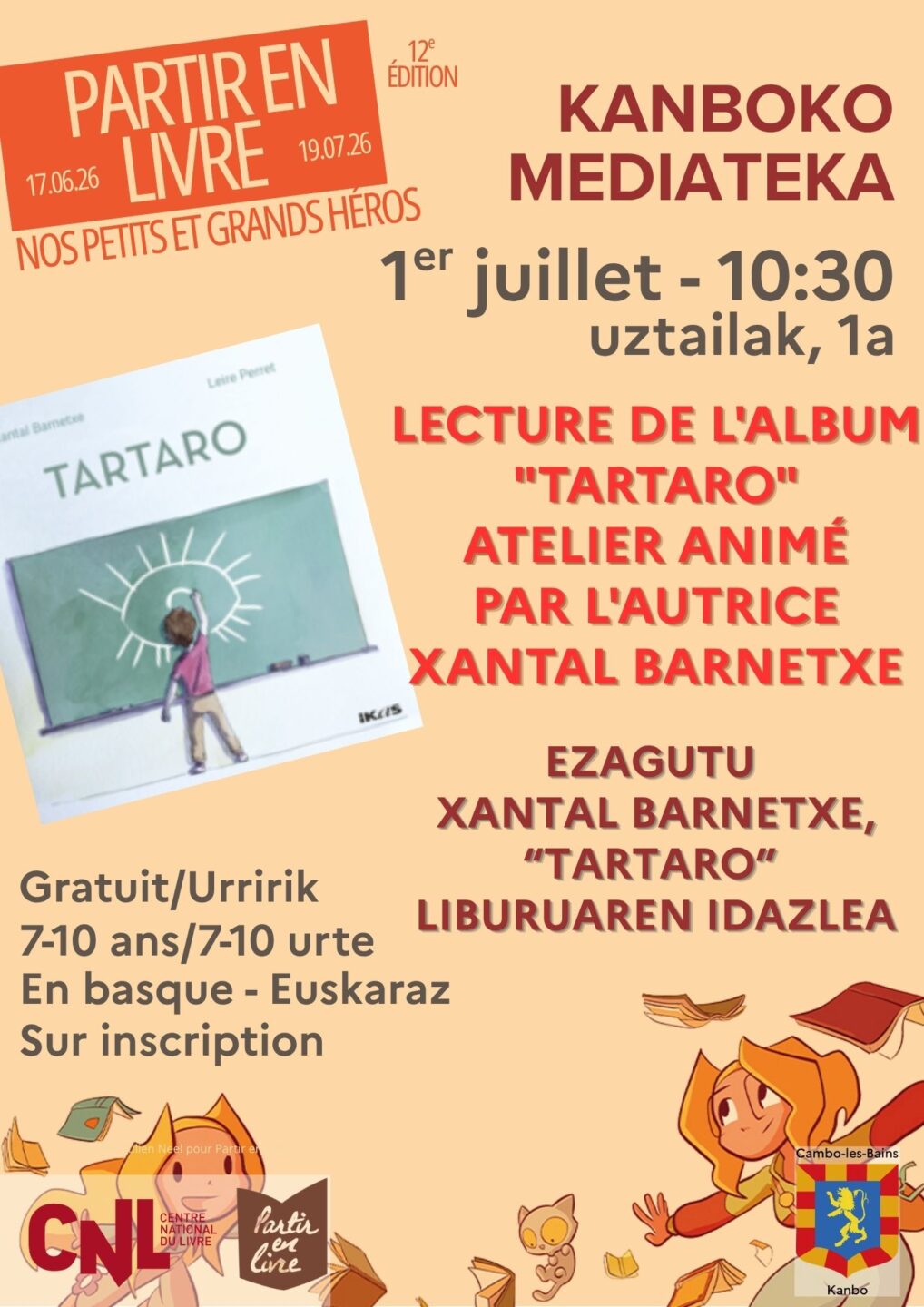 Lecture de l'album Tartaro 14 Avenue de la Mairie Cambo-les-Bains 2026-07-01