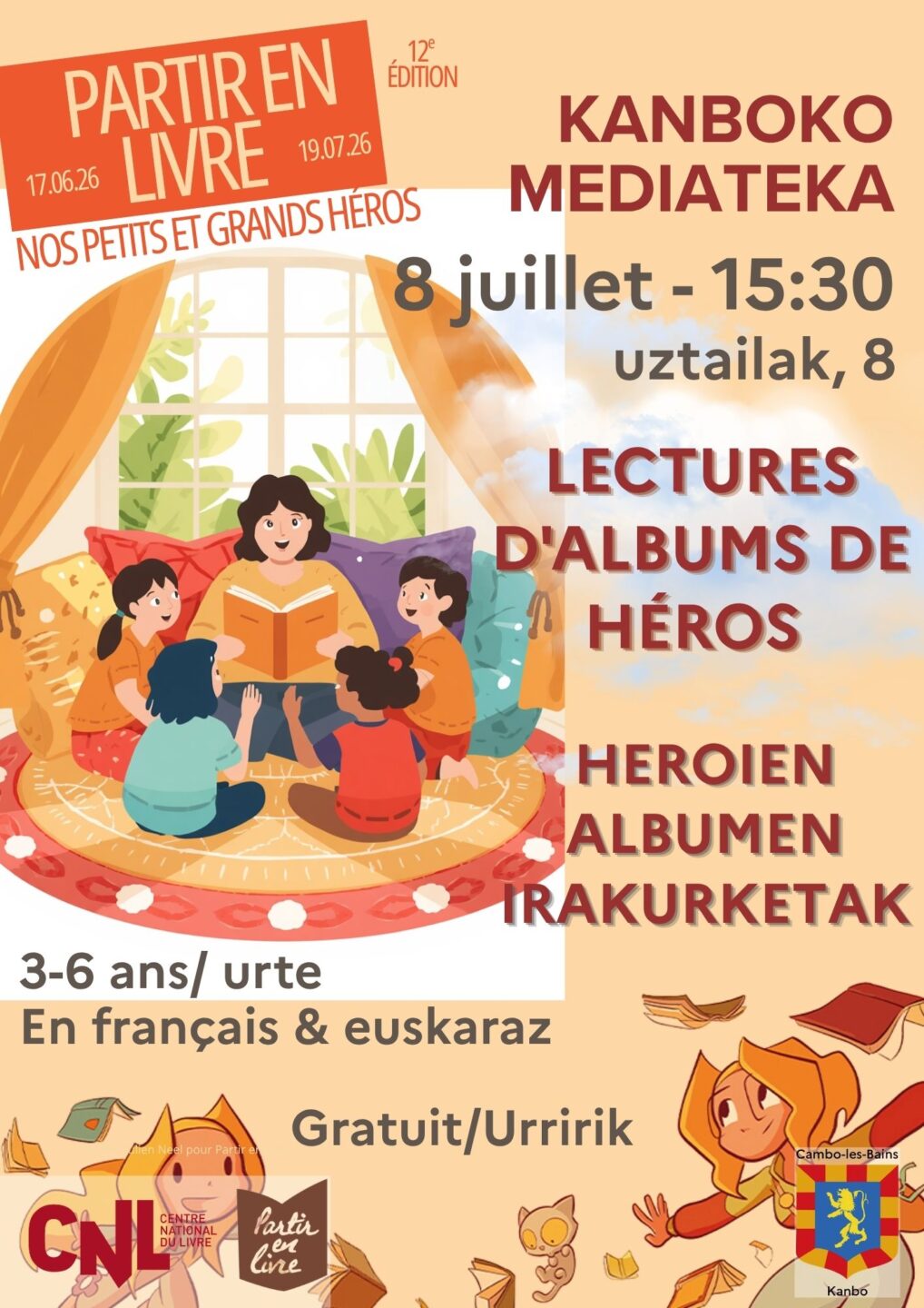 Lectures d'albums de Héros 14 Avenue de la Mairie Cambo-les-Bains 2026-07-08