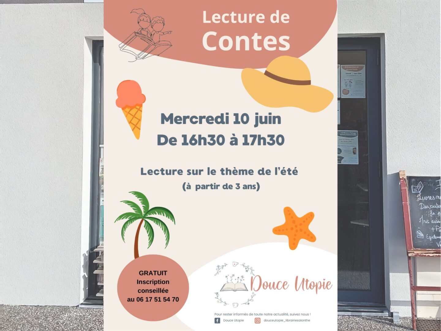 Lectures de contes Librairie-Salon de thé Douce Utopie Auros