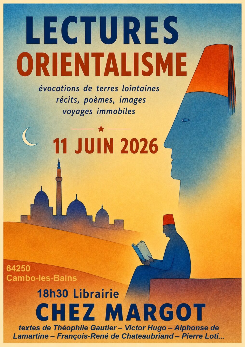 Lectures orientalisme Librairie Chez Margot Cambo-les-Bains
