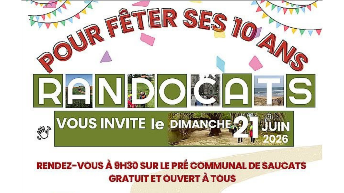 Les 10 ans du club Randocats Pré communal Saucats