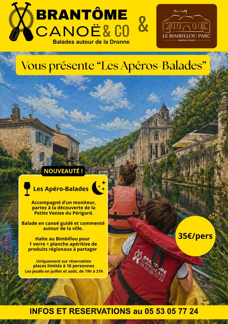 Les Apéros-Balades Brantôme en Périgord