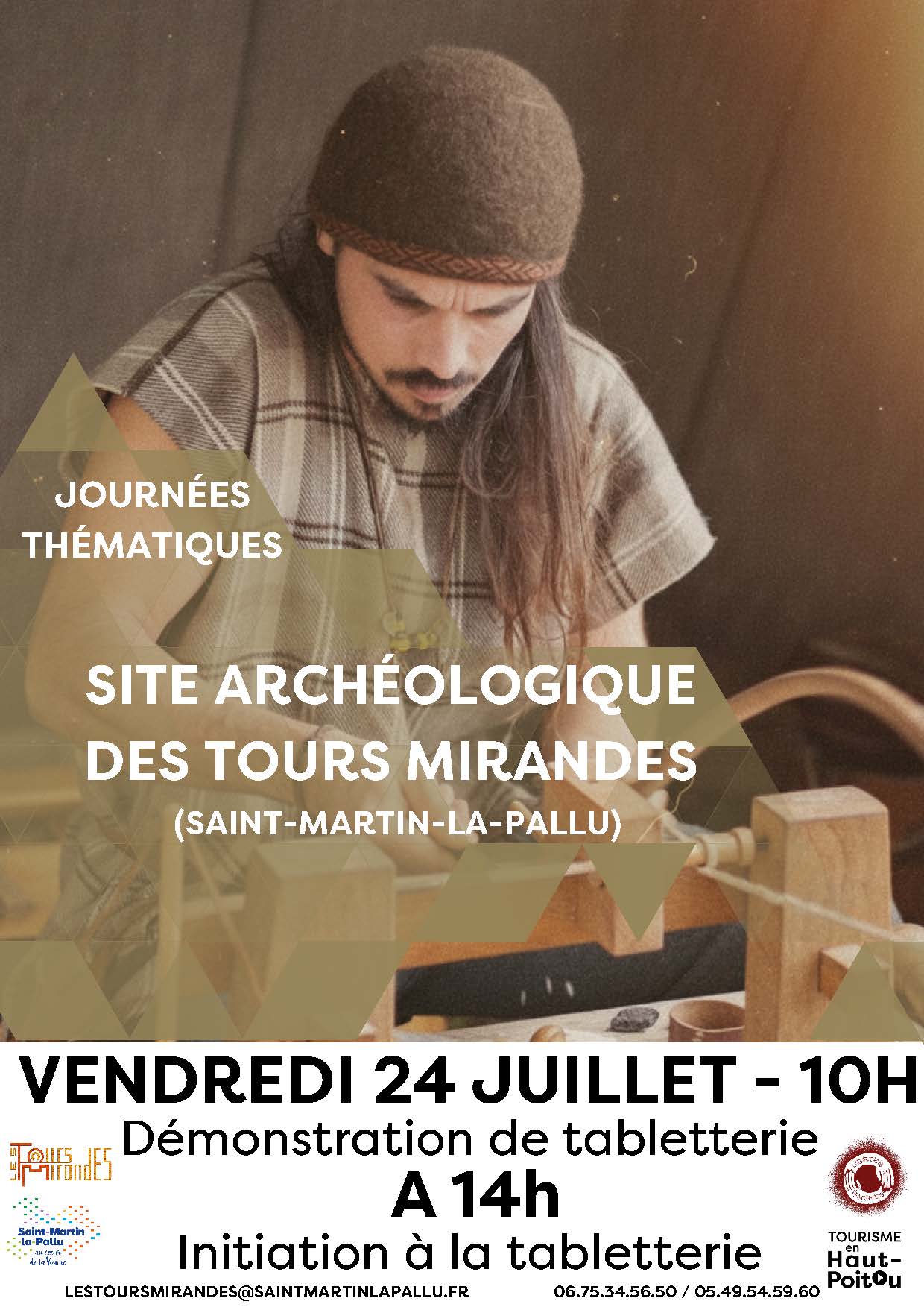 Les ateliers de l'Antiquité Les Tours Mirandes Saint-Martin-la-Pallu 2026-07-24