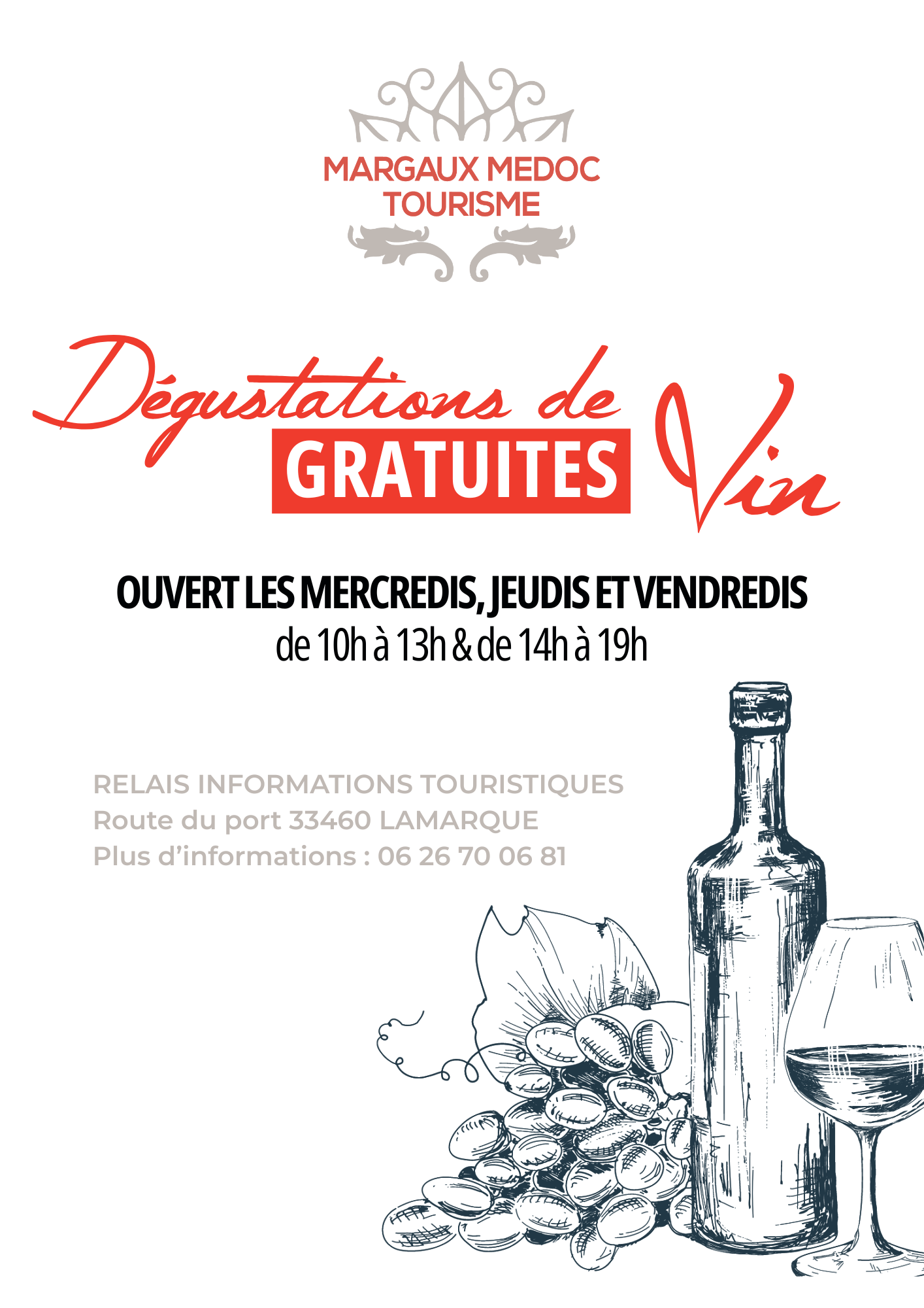 Les dégustations gratuites du RIT à Lamarque Route du Port Lamarque 2026-07-08