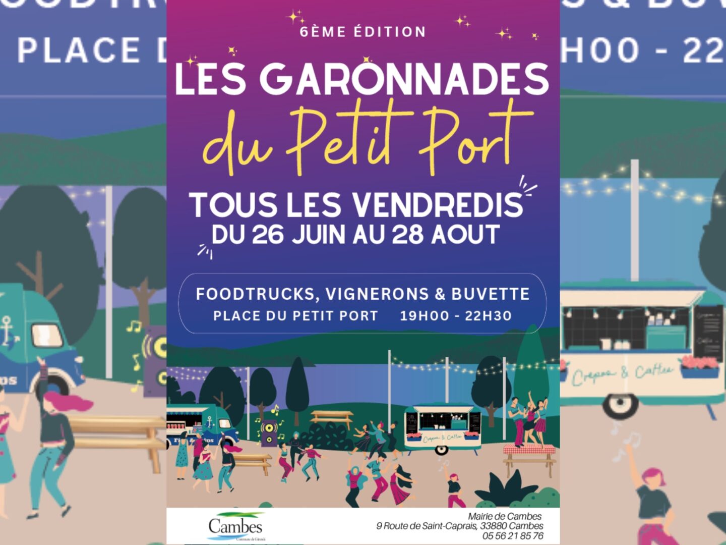 Les Garonnades du petit port Place du Petit port Cambes 2026-07-03