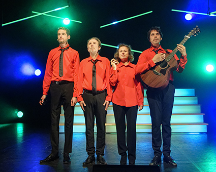 Les goguettes en trio mais à quatre en concert ! Théâtre La Dolce Vita Andernos-les-Bains