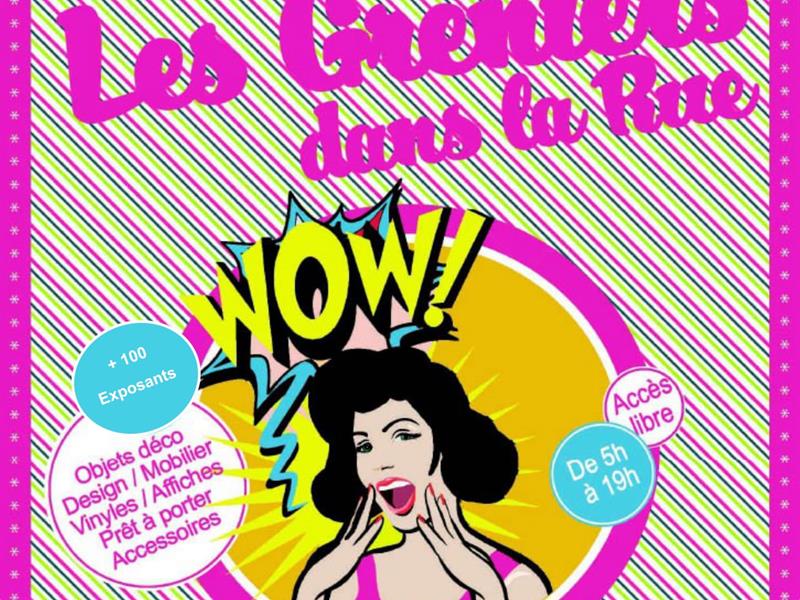 Les greniers dans la rue Plombières-les-Bains