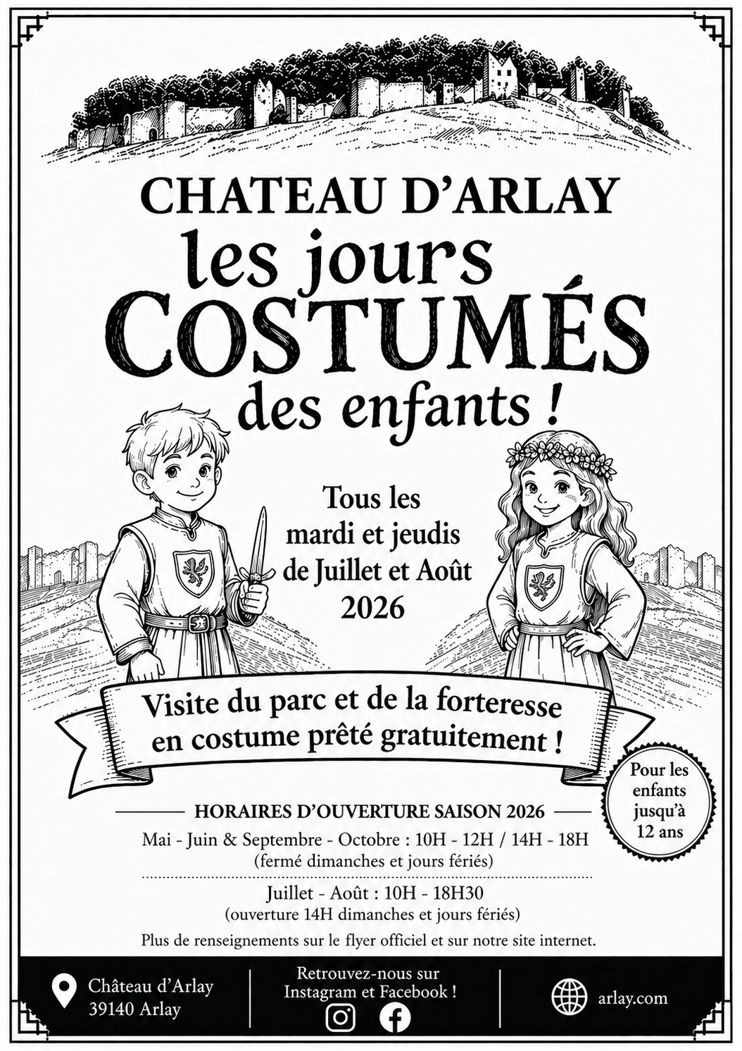 Les jours costumés au château d&rsquo;Arlay  Arlay