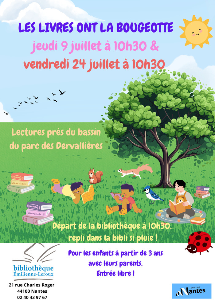 Les livres ont la bougeotte Bassin des Dervallières Nantes