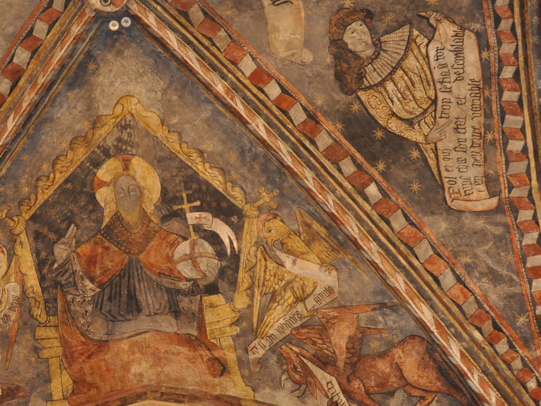 Les peintures à la lampe torche église Saint-Pierre-SaInt-Paul Casseneuil 2026-07-17
