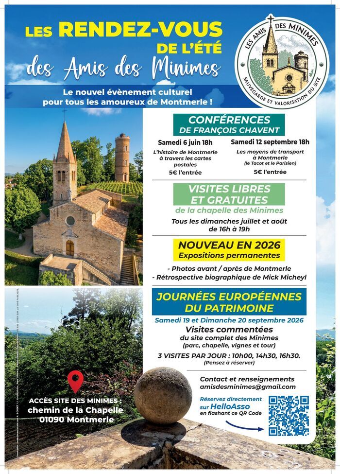 Les Rendez-vous de l’Été des Amis des Minimes, Chapelle des Minimes, Montmerle-sur-Saône