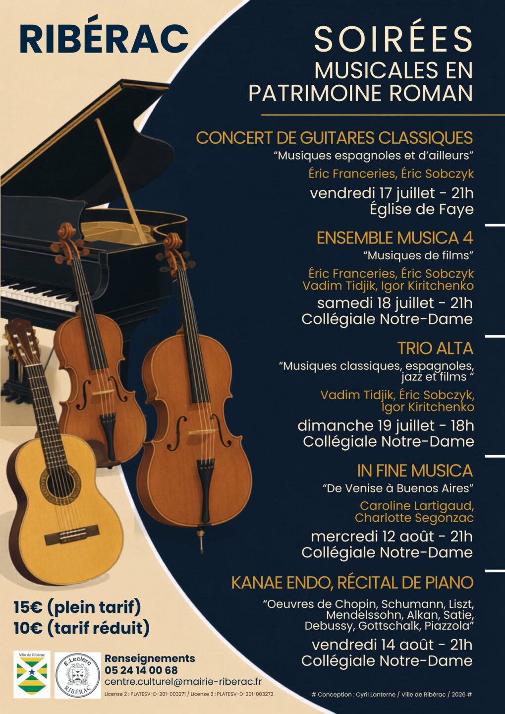 Les Soirées Musicales Ribérac
