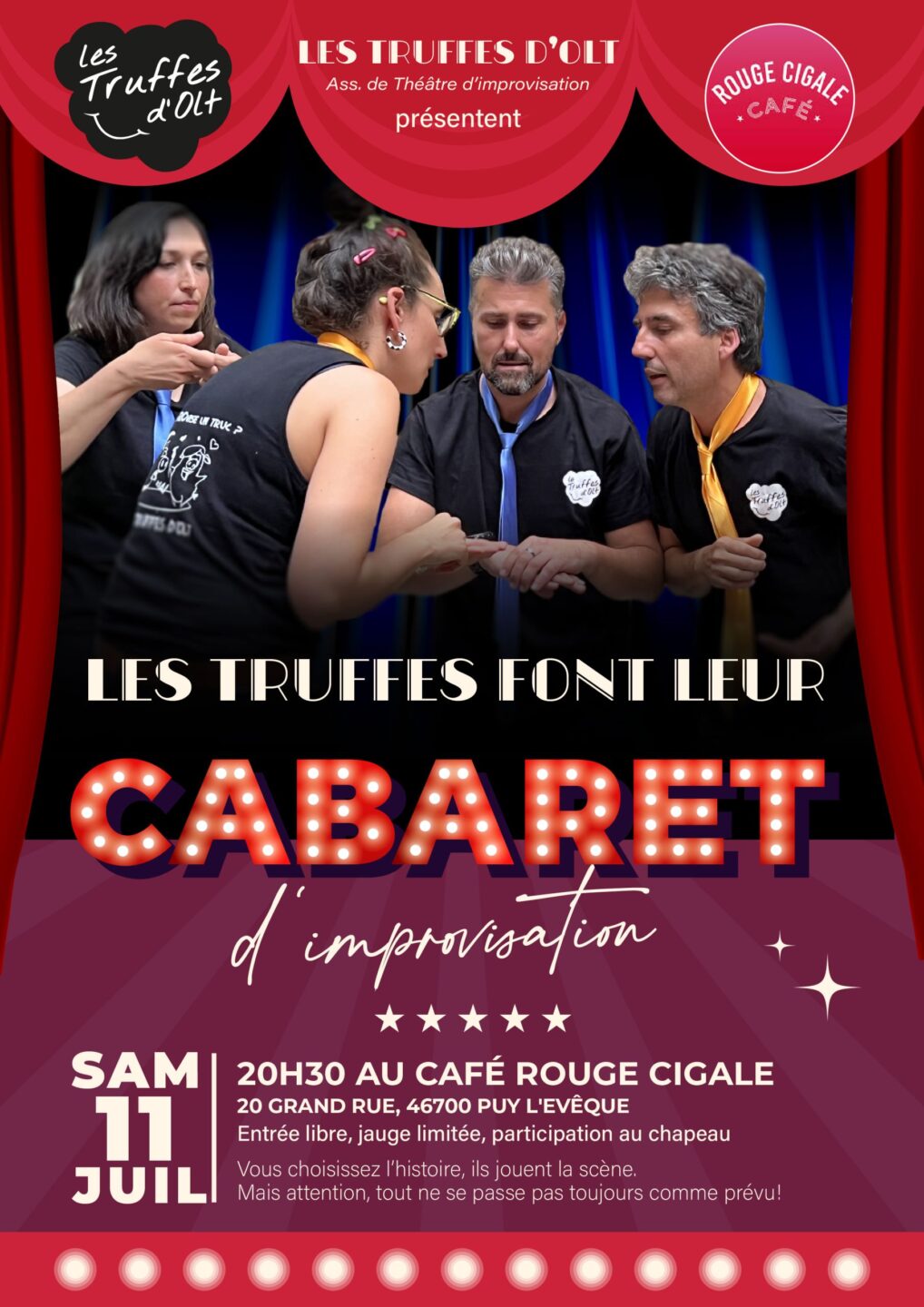 Les Truffes font leur cabaret Puy-l’Évêque