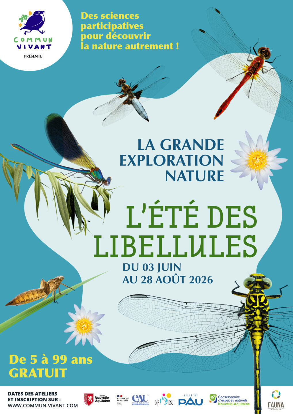 L'été des libellules Ateliers sciences et nature 5 Avenue du Lac Baudreix 2026-07-16
