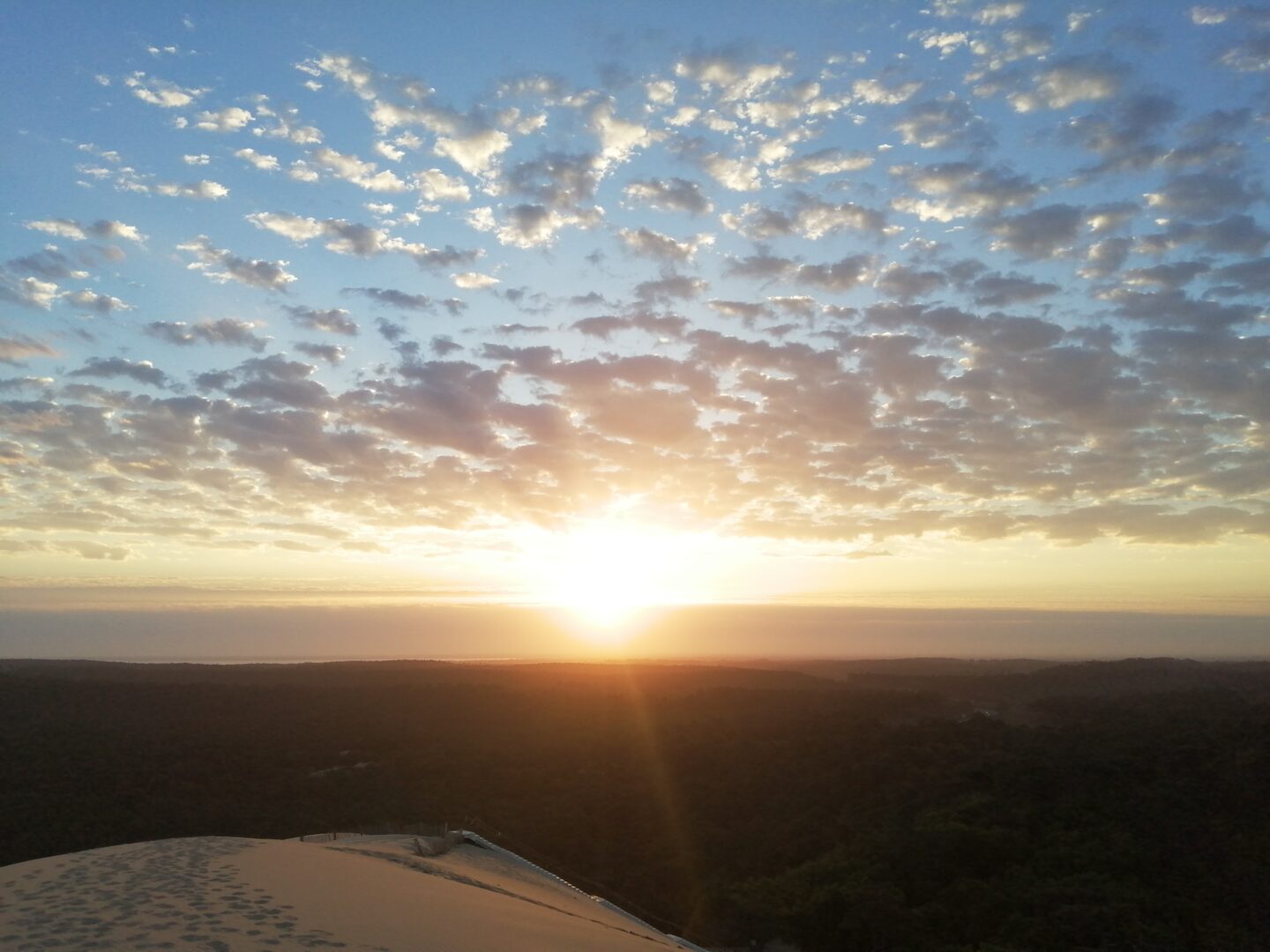 Lever du soleil sur la Dune du Pilat Gujan-Mestras