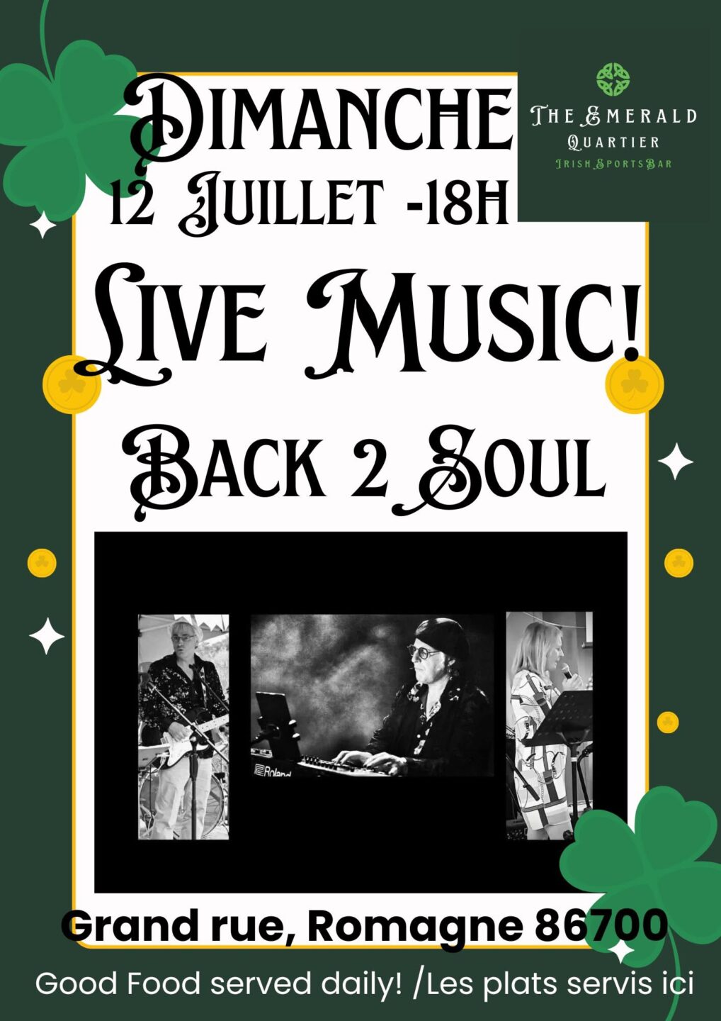 Live Music Back 2 Soul Romagne