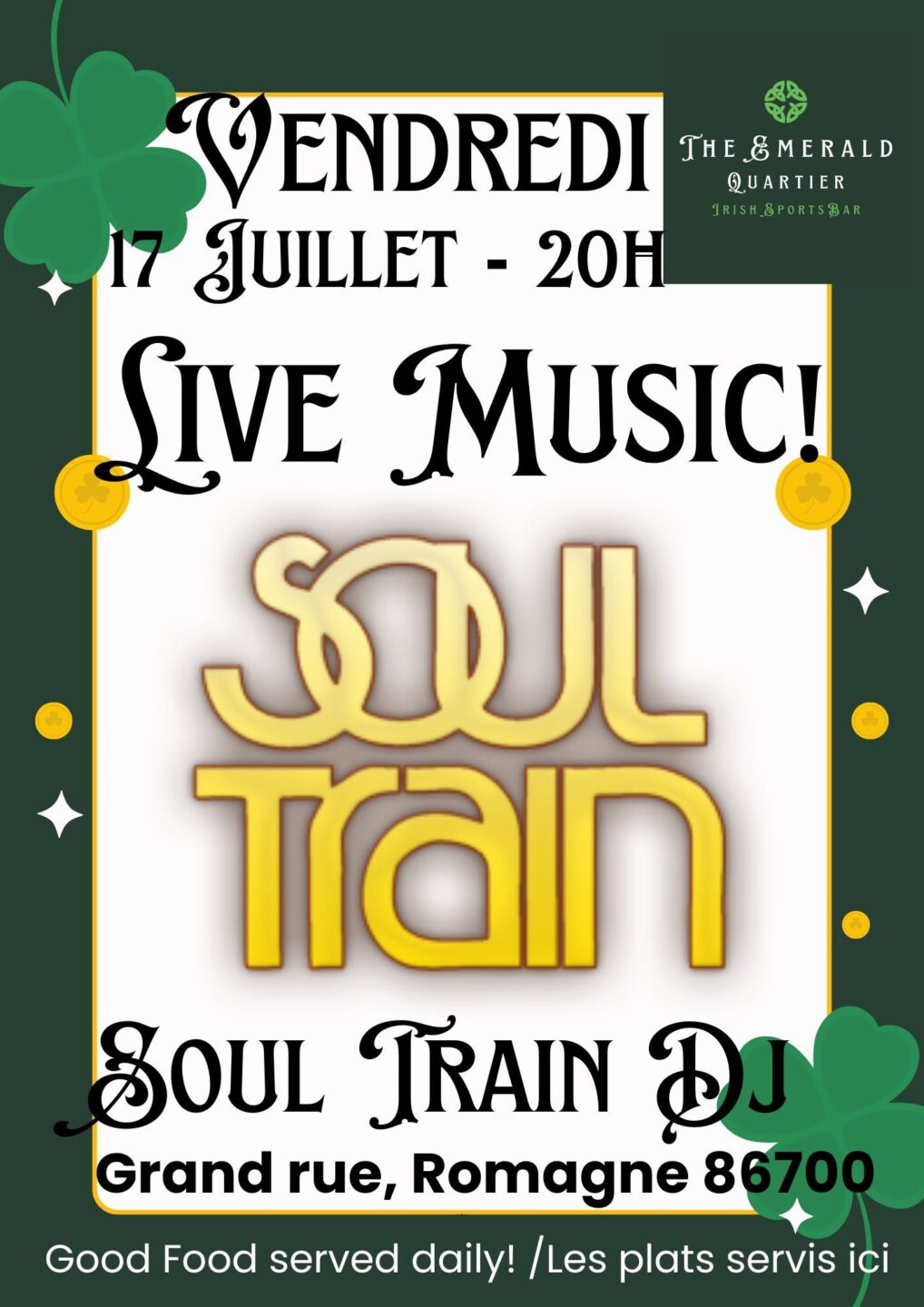 Live Music Soul Train Romagne