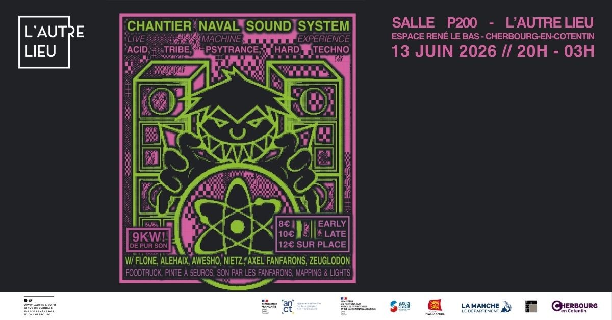 LIVE SET MACHINE EXPÉRIENCE Par le collectif Chantier naval Sound System Cherbourg-Octeville Cherbourg-en-Cotentin