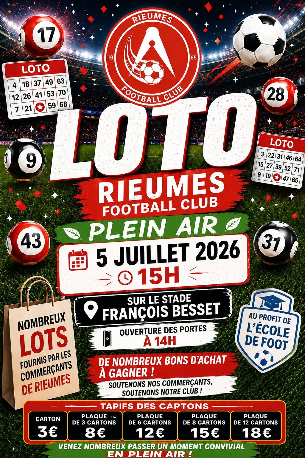 LOTO DE PLEIN AIR STADE FRANCOIS BESSET Rieumes