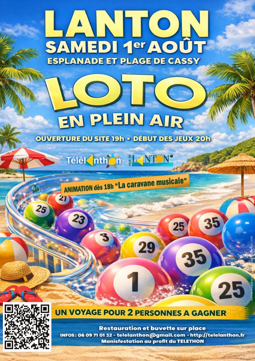 Loto du téléthon en plein air Lanton