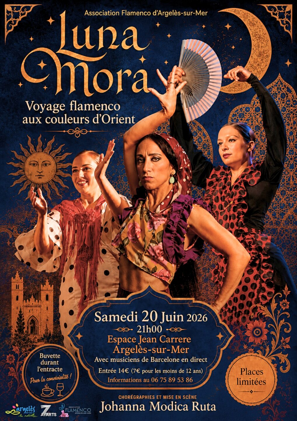 LUNA MORA-VOYAGE FLAMENCO AUX COULEURS D&rsquo;ORIENT  Argelès-sur-Mer
