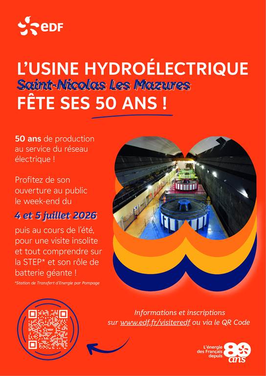 L&rsquo;usine hydroélectrique de Revin fête ses 50 ans Usine hydroélectrique Saint-Nicolas Les Mazures Revin