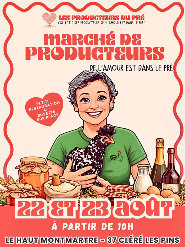 Marché des Producteur du Pré Le Haut Montmartre Cléré-les-Pins 2026-08-22