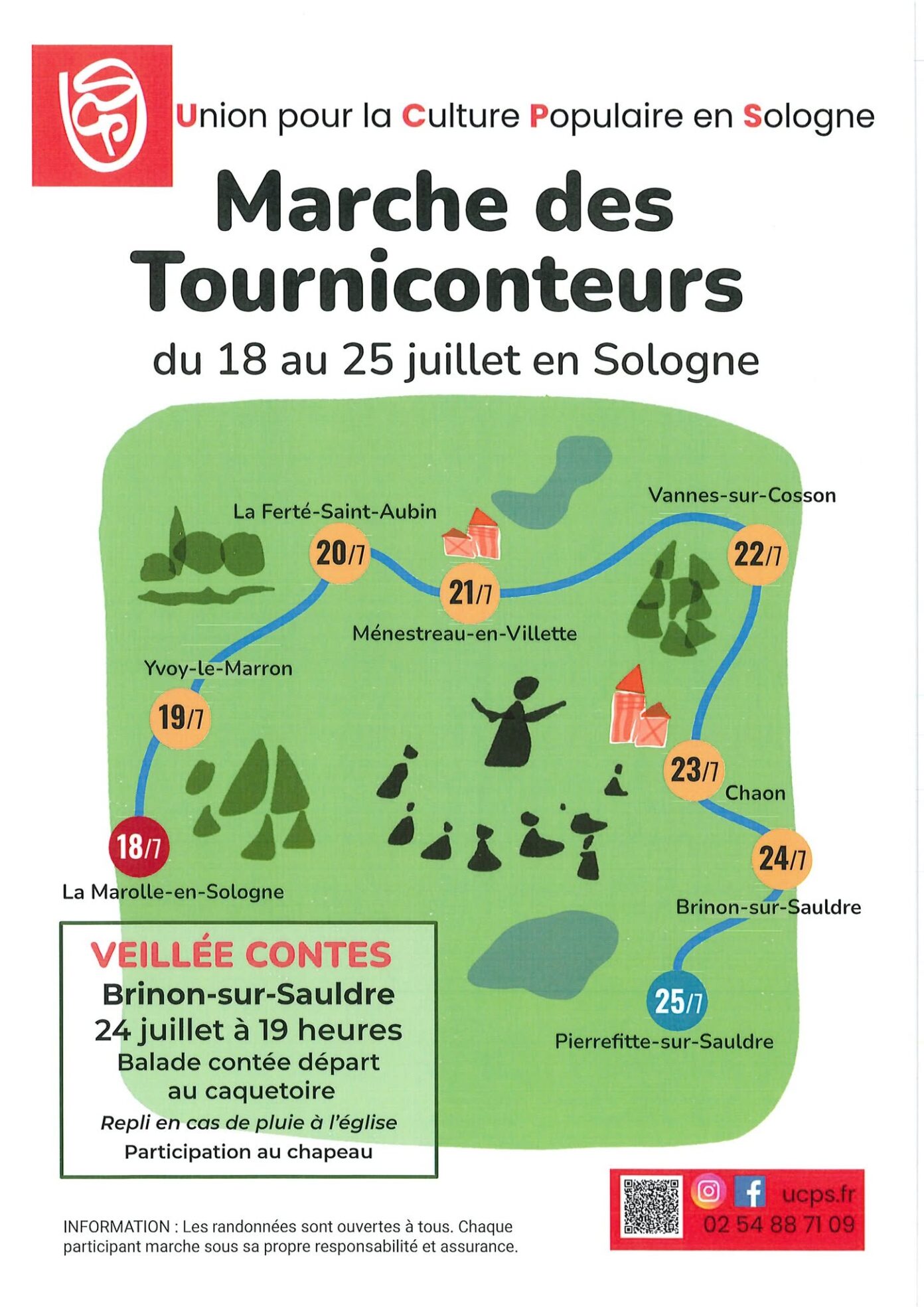Marche des Tourniconteurs veillée contes Brinon-sur-Sauldre