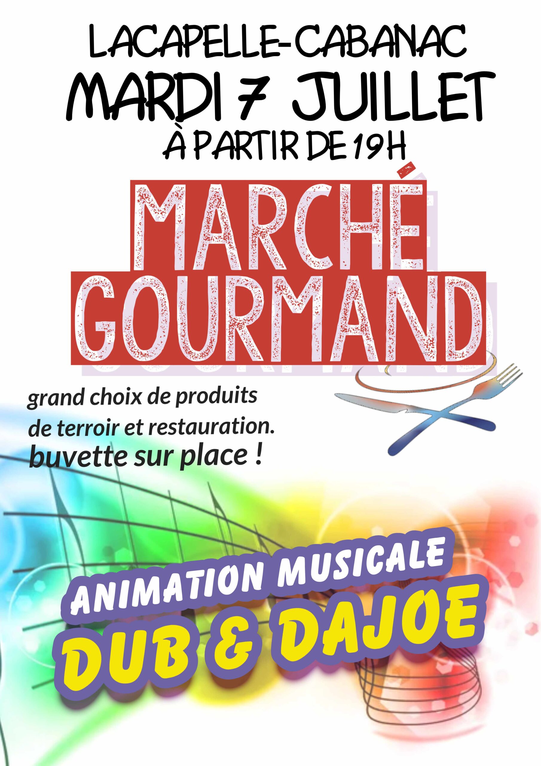 Marché gourmand à Lacapelle-Cabanac Le bourg Lacapelle-Cabanac 2026-07-07
