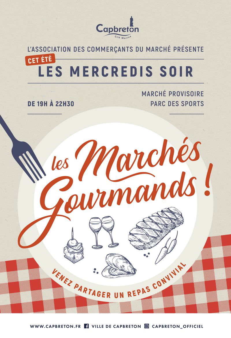 Marché Gourmand de Capbreton Rue du Stade Capbreton 2026-07-08