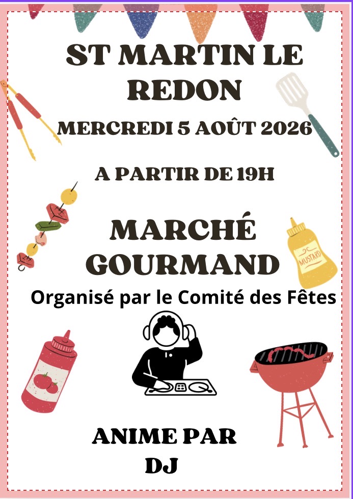 Marché gourmand de Saint-Martin-Le-Redon Saint-Martin-le-Redon