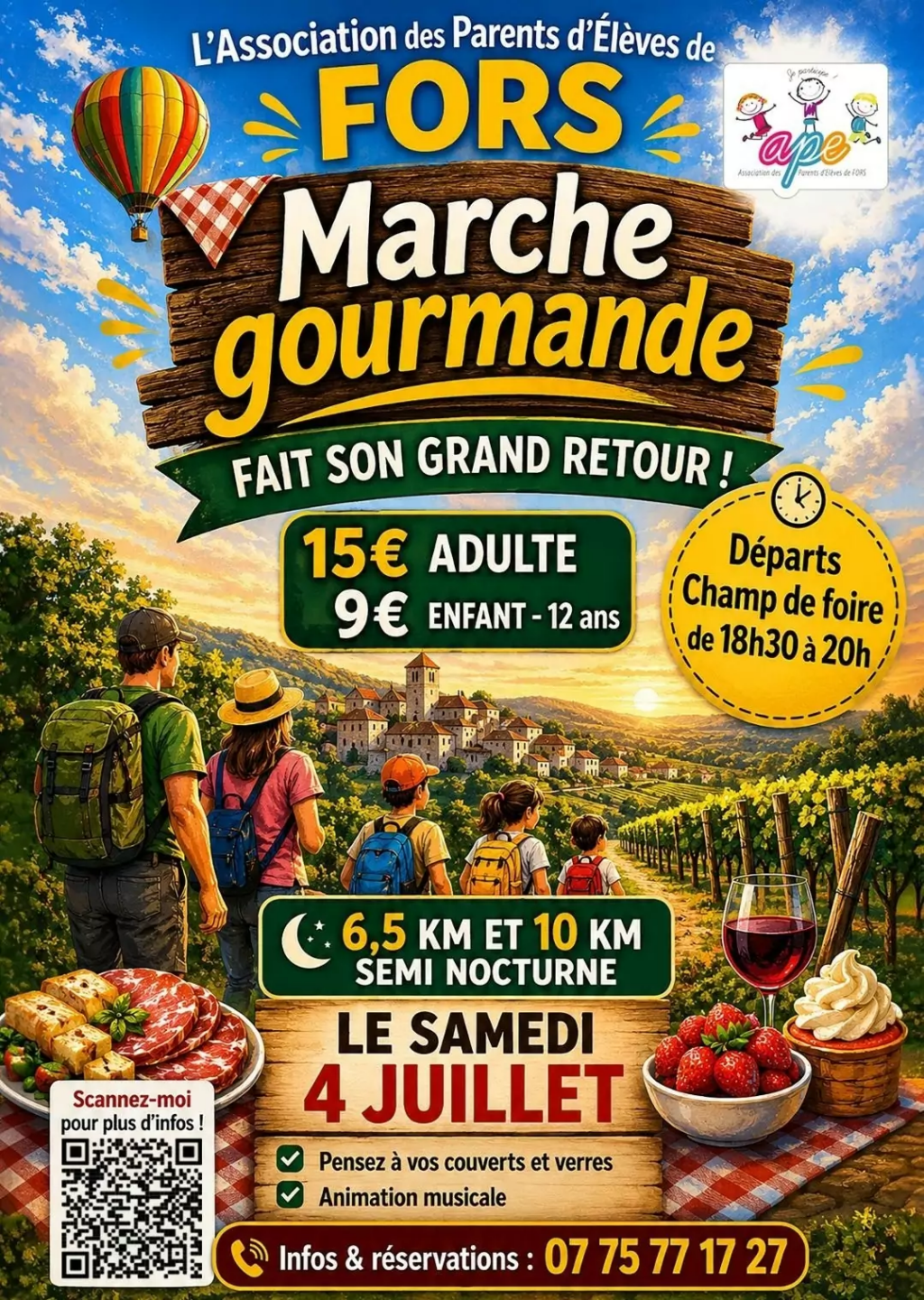 Marche gourmande de Fors Fors