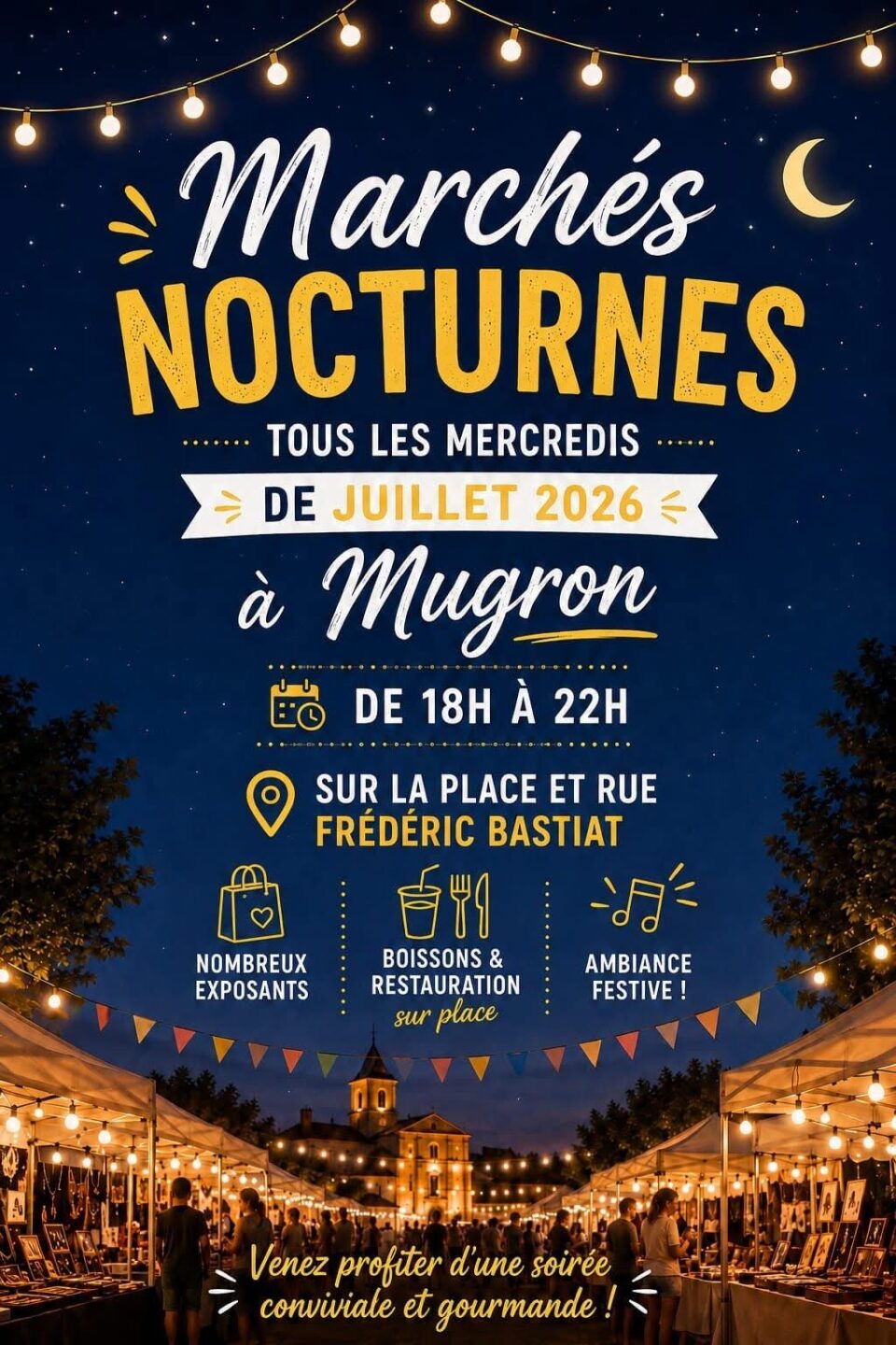 Marché nocturne de Mugron Mugron